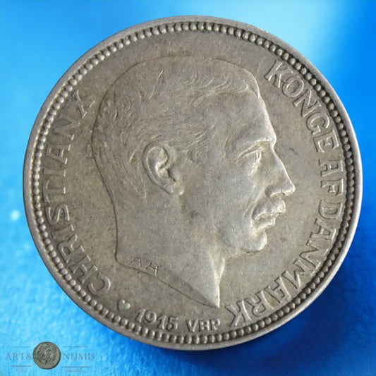 DANEMARK - DENMARK - 2 Kroner 1915 KM.820