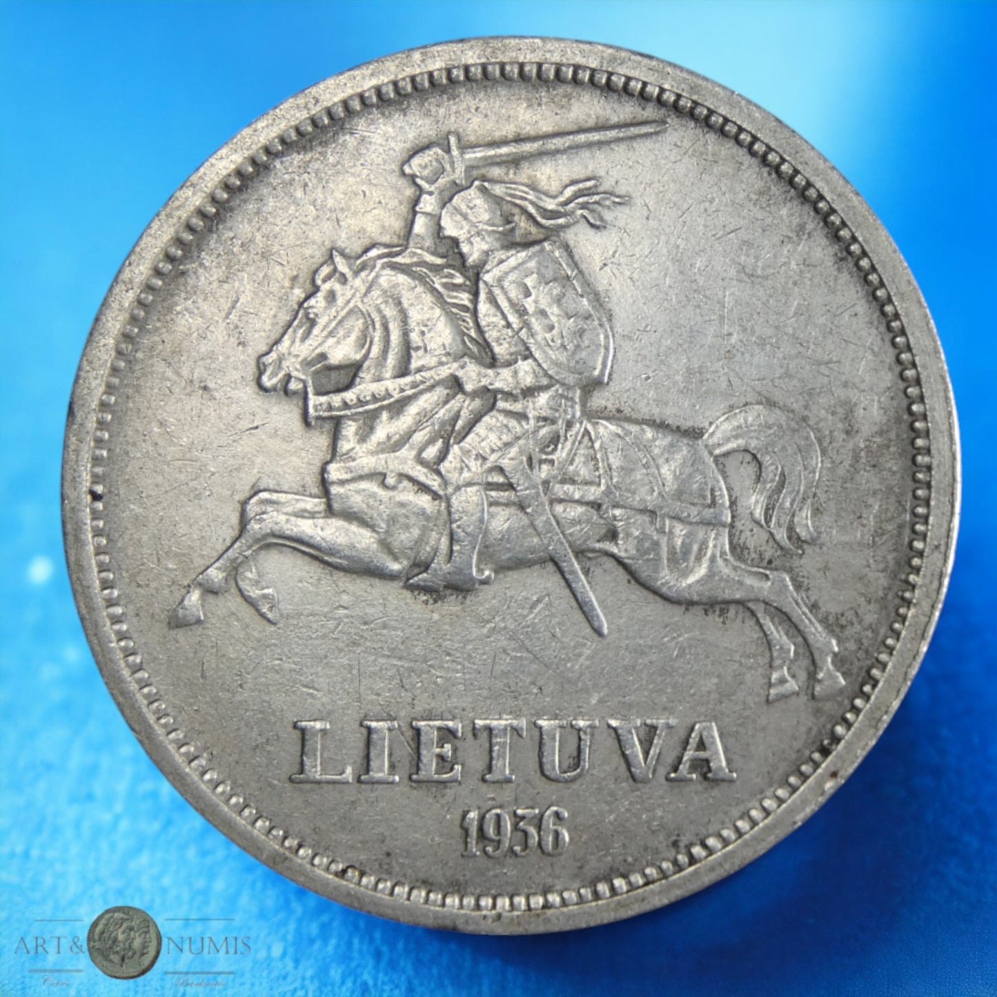 LITHUANIE - LITHUANIA - 5 Litai 1936 KM.82