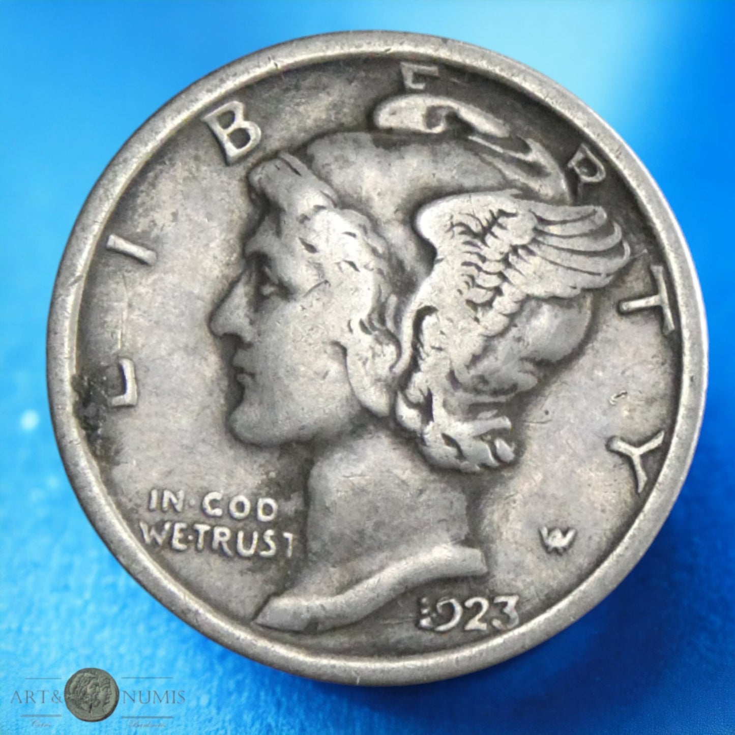 USA - 10 Cents "Mercury Dime" 1923 Philadelphie KM.140