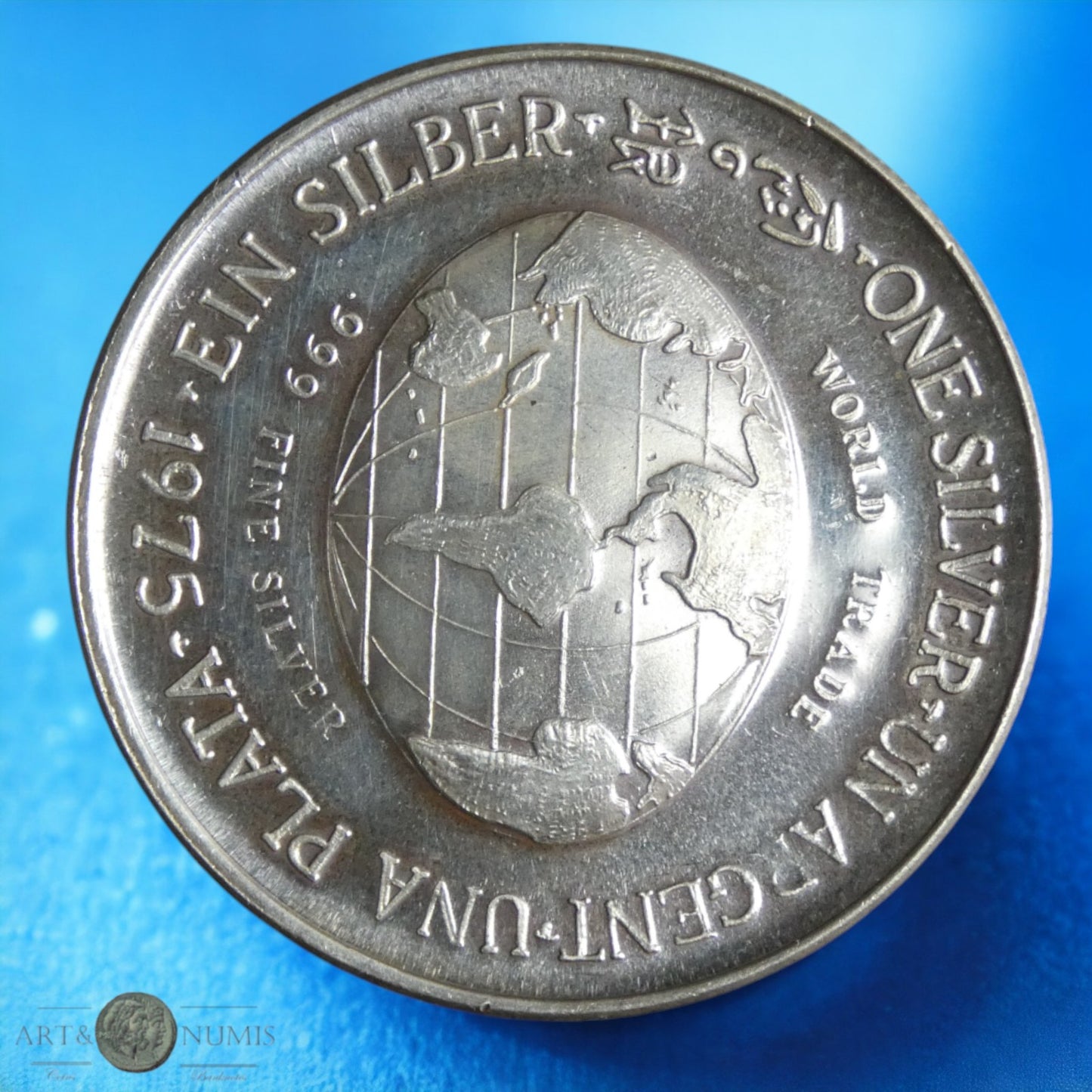 USA - Silver Troy Ounce "The International Silver Trade Unit" 1975