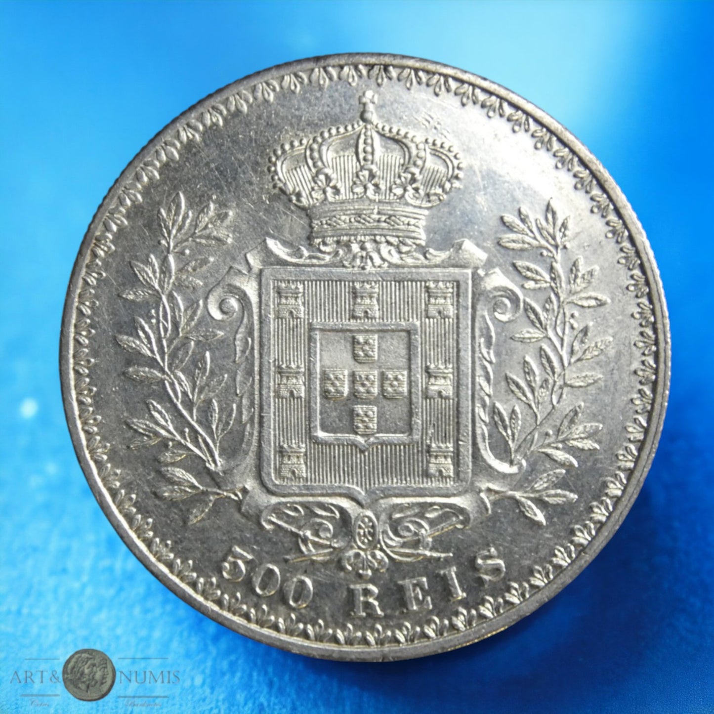 PORTUGAL - 500 Reis Carlos Ier 1891 KM.535