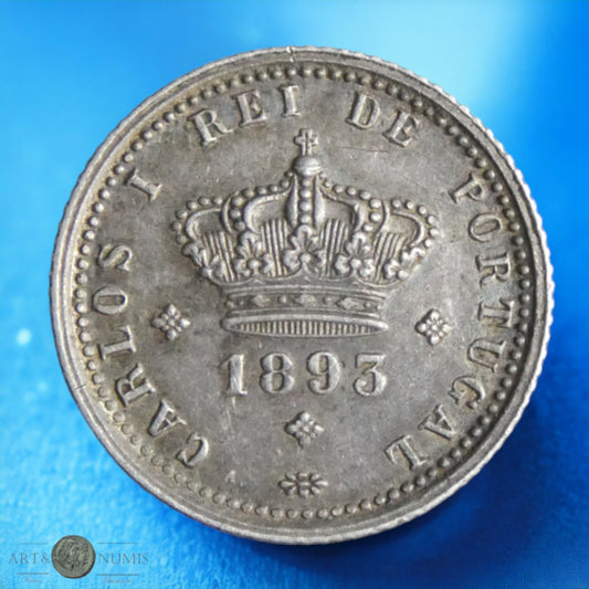 PORTUGAL - 50 Reis Charles Ier 1893 KM.536