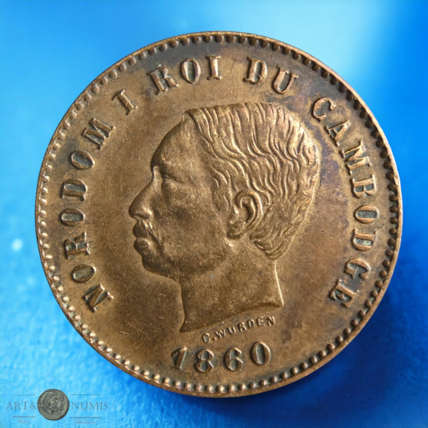 CAMBODGE - 5 Centimes 1860 KM.42