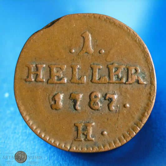 AUTRICHE - 1 Heller 1787 Gunzburg KM.5