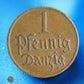 ALLEMAGNE - DANZIG - 1 Pfennig 1923 KM.140