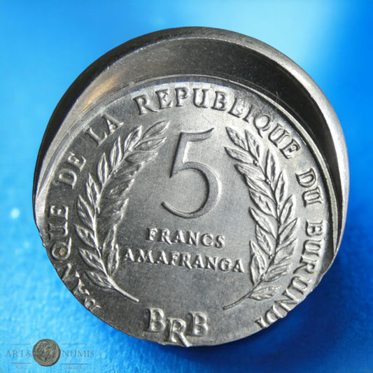 BURUNDI - 5 Francs 1971, Die Cap Strike - Casquette KM.16