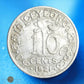 CEYLAN - 10 Cents 1921 KM.104a
