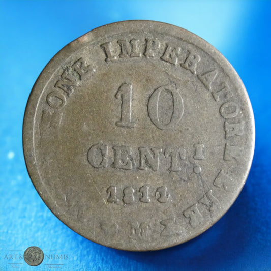 ITALIE - Napoléon Ier - 10 Centesimi 1811 Milan