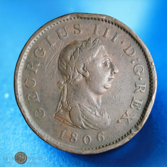 ROYAUME UNI - 1 Penny 1806 KM.663