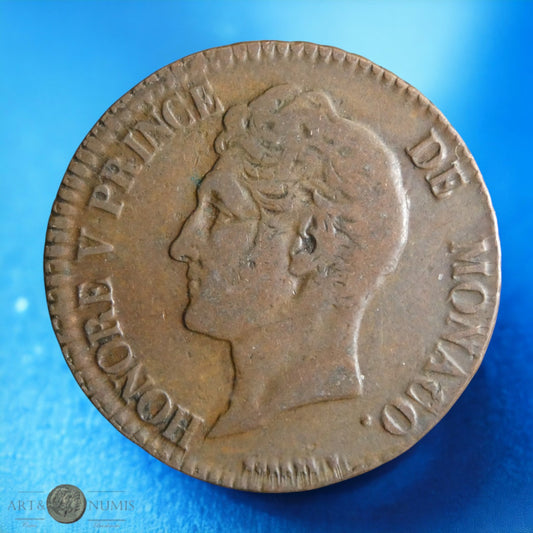 MONACO - 5 Centimes 1837 KM.95.1
