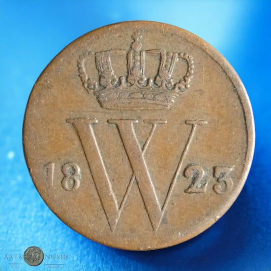 PAYS-BAS - 1/2 Cent 1823 KM.51
