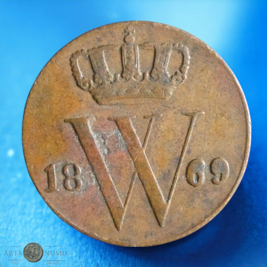 PAYS-BAS - 1/2 Cent 1869 KM.90