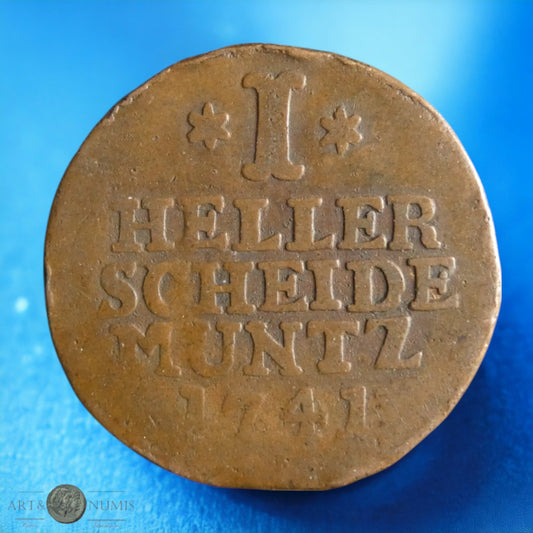 ALLEMAGNE - HESSE-CASSEL - 1 Heller 1741 KM.401