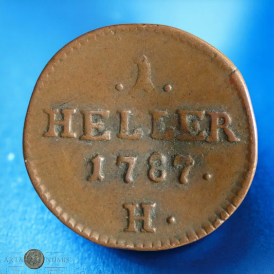 AUTRICHE - 1 Heller 1787 Gunzburg KM.5