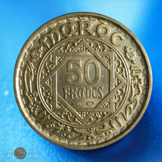 MAROC - 50 Francs 1371(1952) KM.51