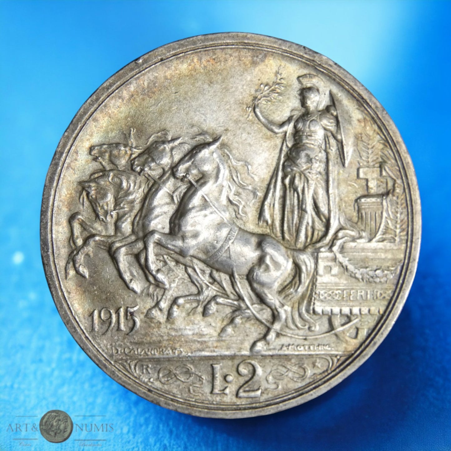 ITALIE - 2 Lire 1915 KM.55