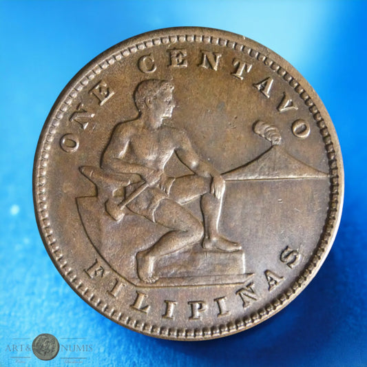 PHILIPPINES - 1 Centavo 1919 KM.163