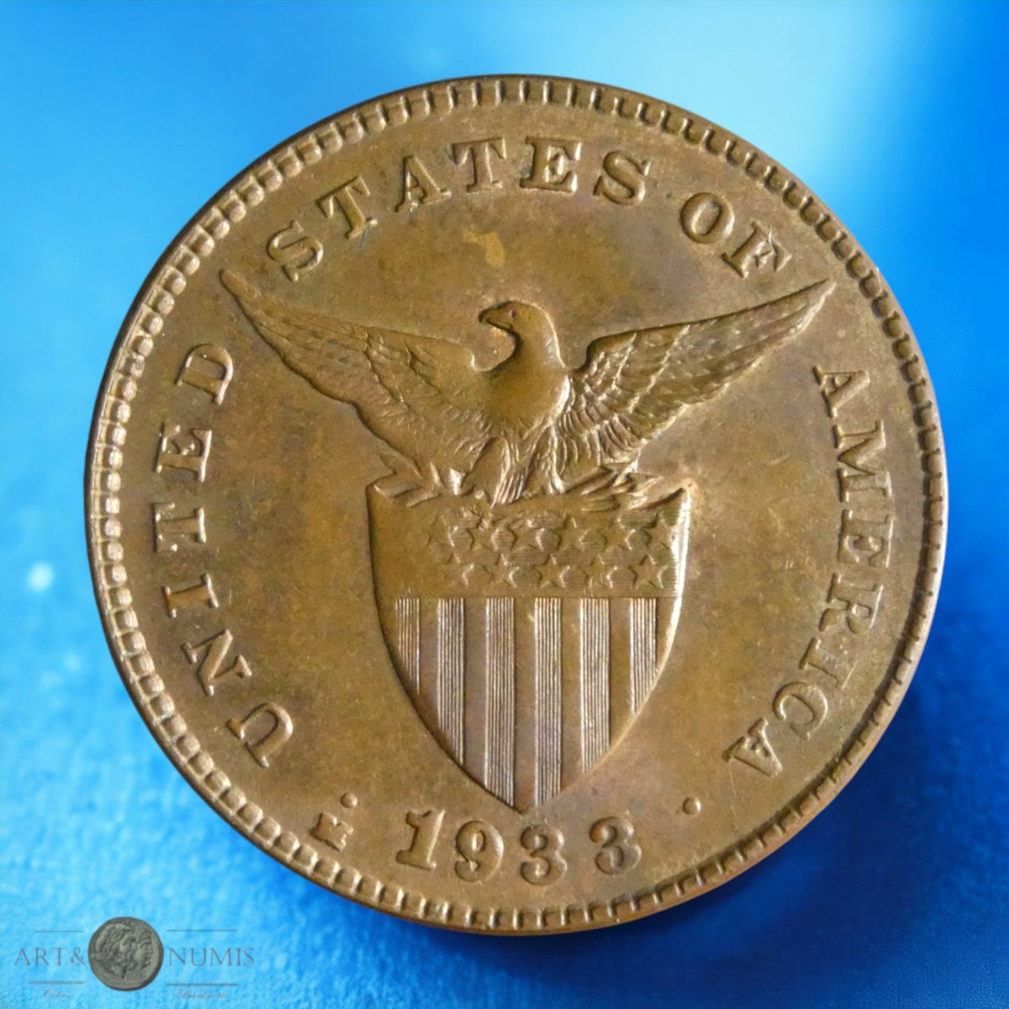 PHILIPPINES - 1 Centavo 1933 KM.163