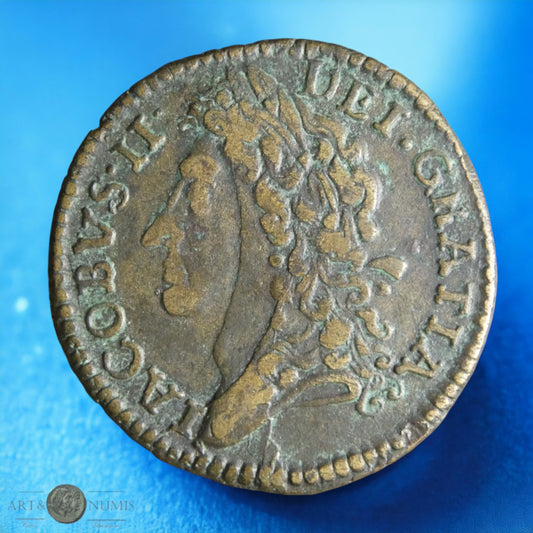 IRLANDE - IRELAND - Guerre civile - Shilling James II 1689 December