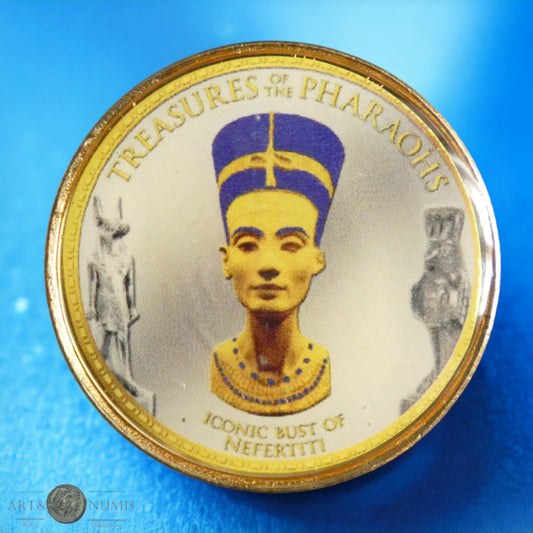 EGYPTE - 1 Pound 2008 Trésors des pharaons Néfertiti KM.425
