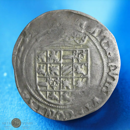 BELGIQUE - FLANDRES - Charles V - 1/2 Réal d'argent (1506-1555)