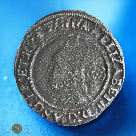 ANGLETERRE - Elizabeth I - Threepence 1569 taler bust S.2566