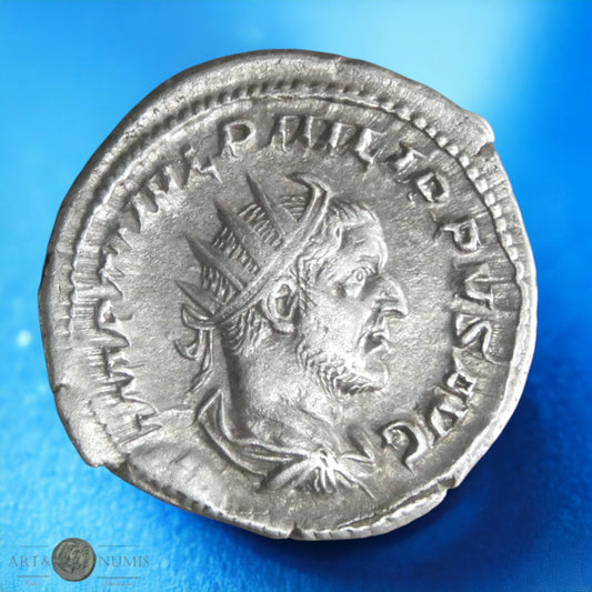 PHILIPPE II - Antoninien  "Rome assise", RIC.44b, Rome