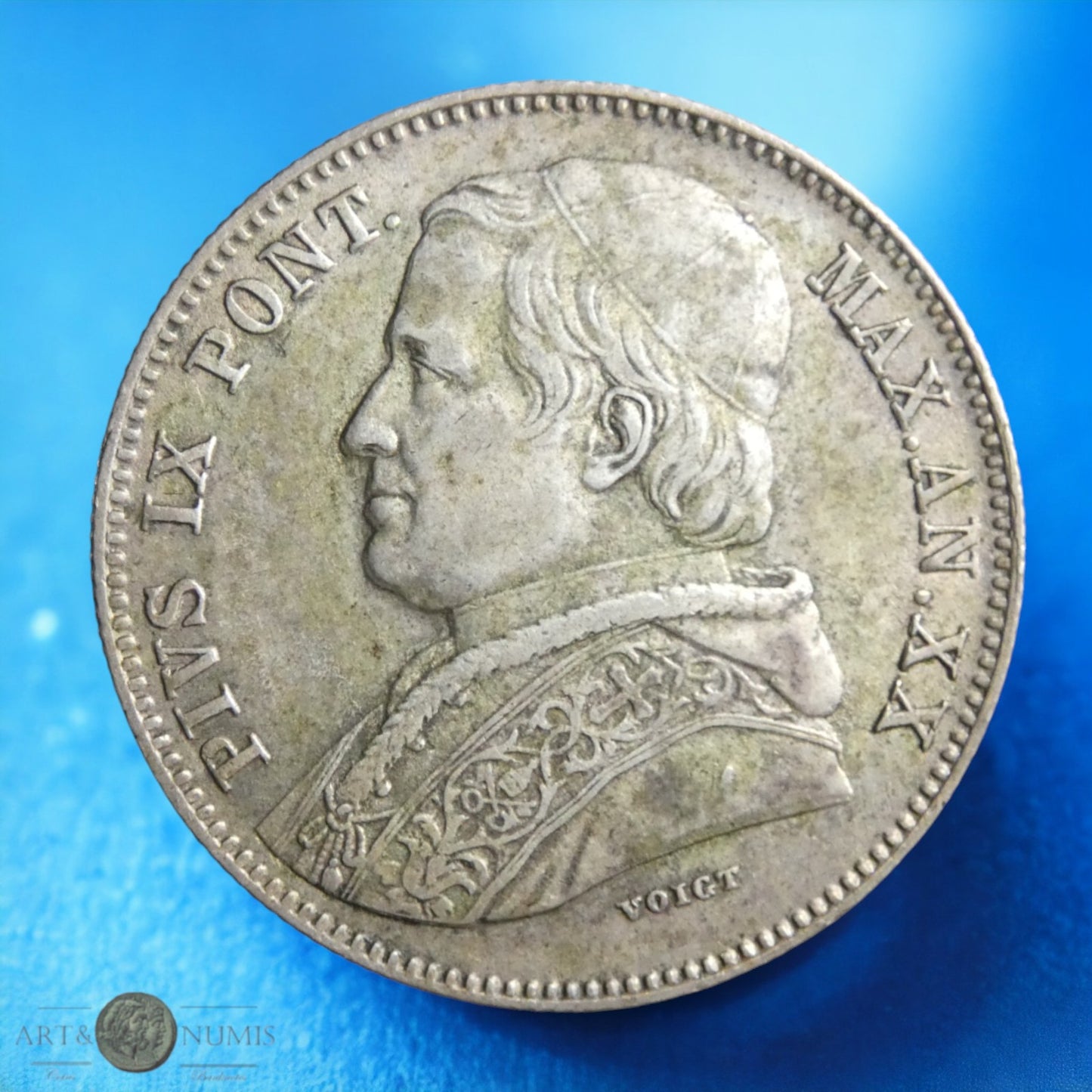 VATICAN - 20 Baiocchi 1865 KM.1360a