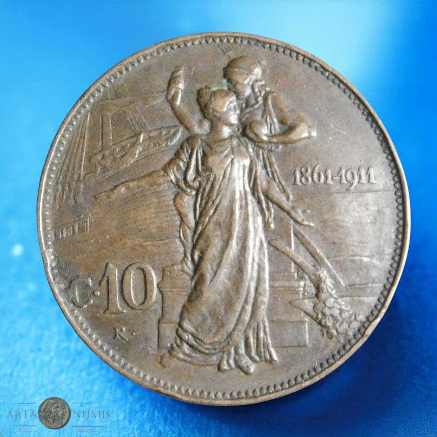 ITALIE - 10 Centesimi 1911 Rome KM.51