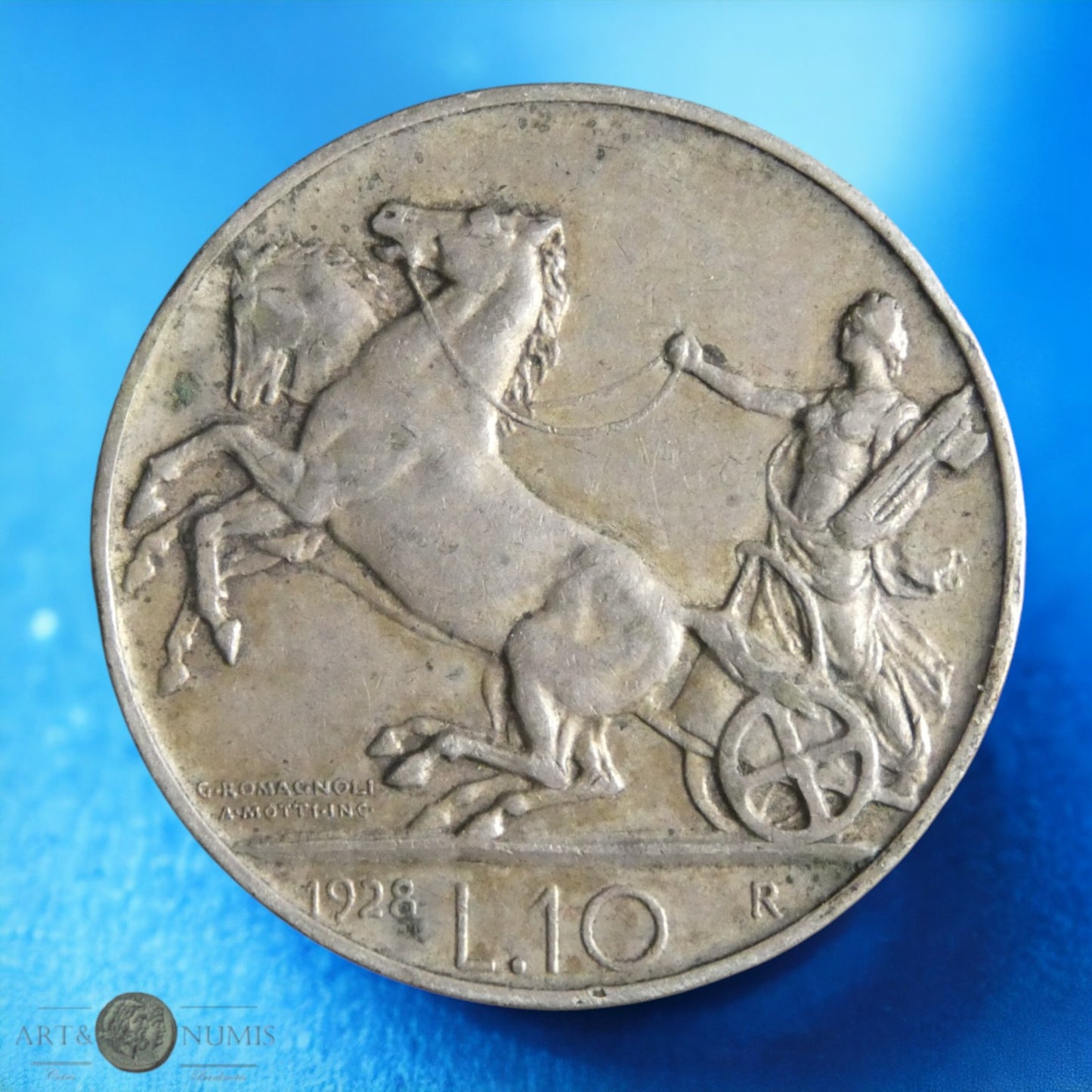 ITALIE - 10 Lire 1928 KM.68