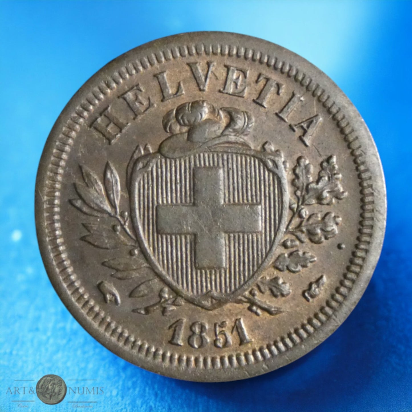 SUISSE - 1 Rappen 1851 KM.3