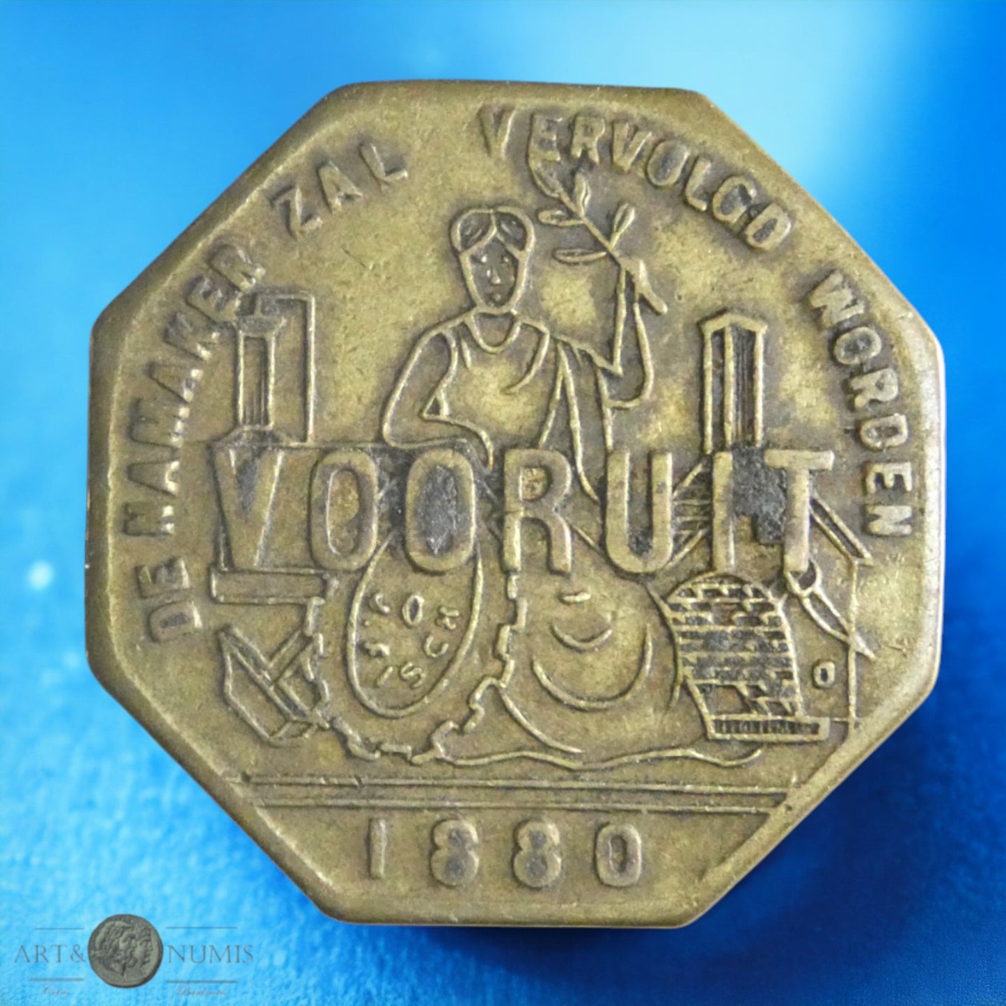 BELGIQUE - Jeton - Token - Vooruit Broodkaart 1880, Bronze