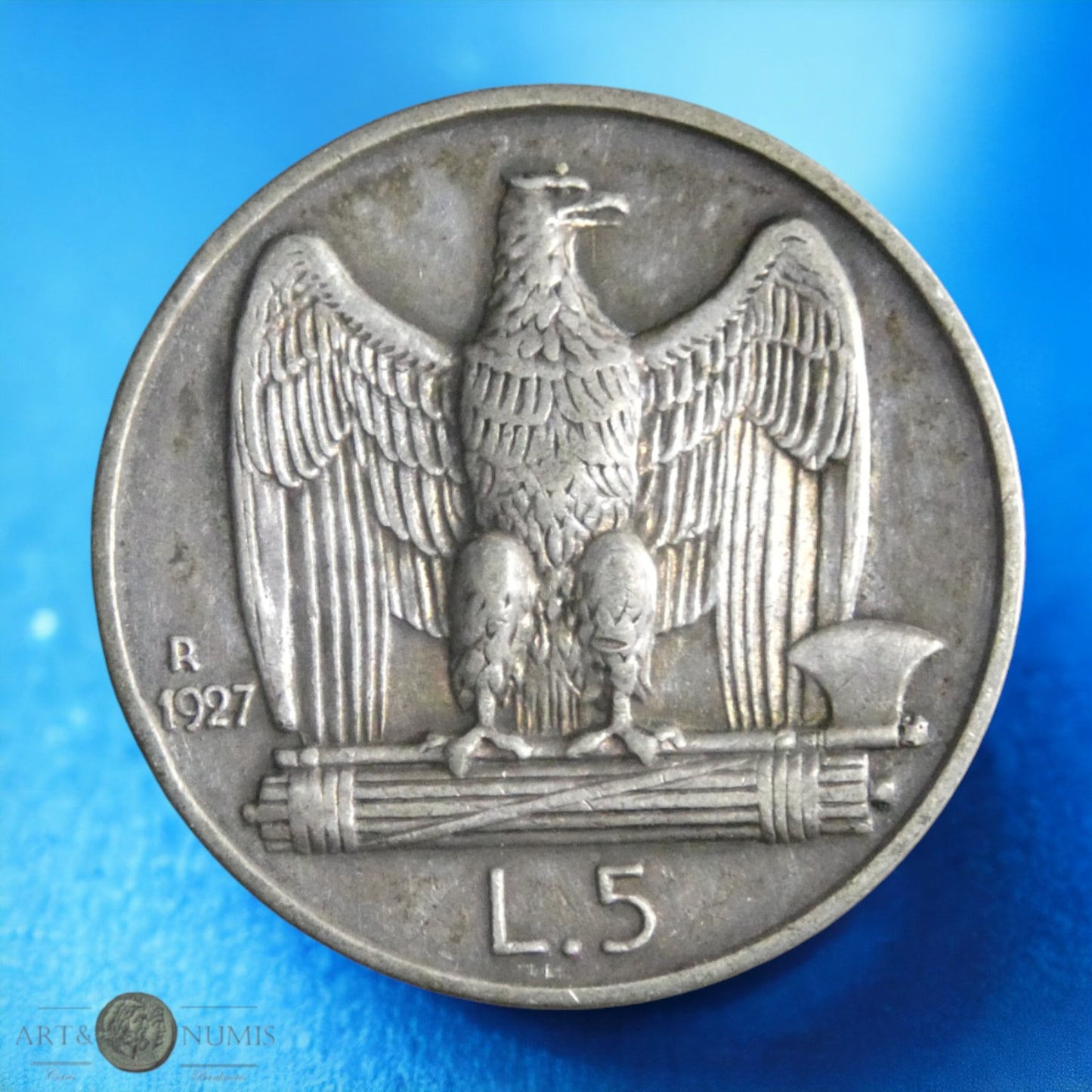 ITALIE - 5 Lire 1927 KM.67.1