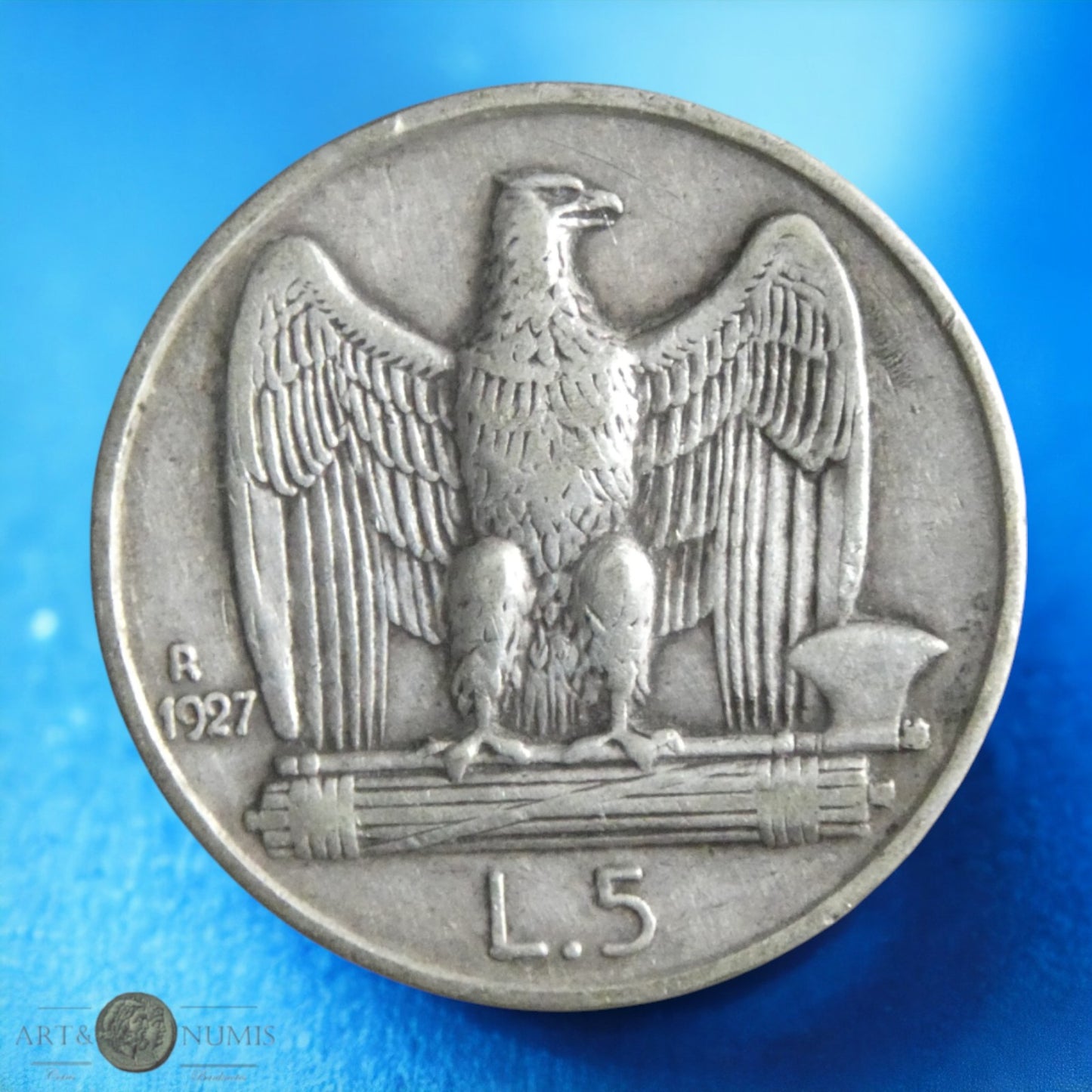 ITALIE - 5 Lire 1927 KM.67.1