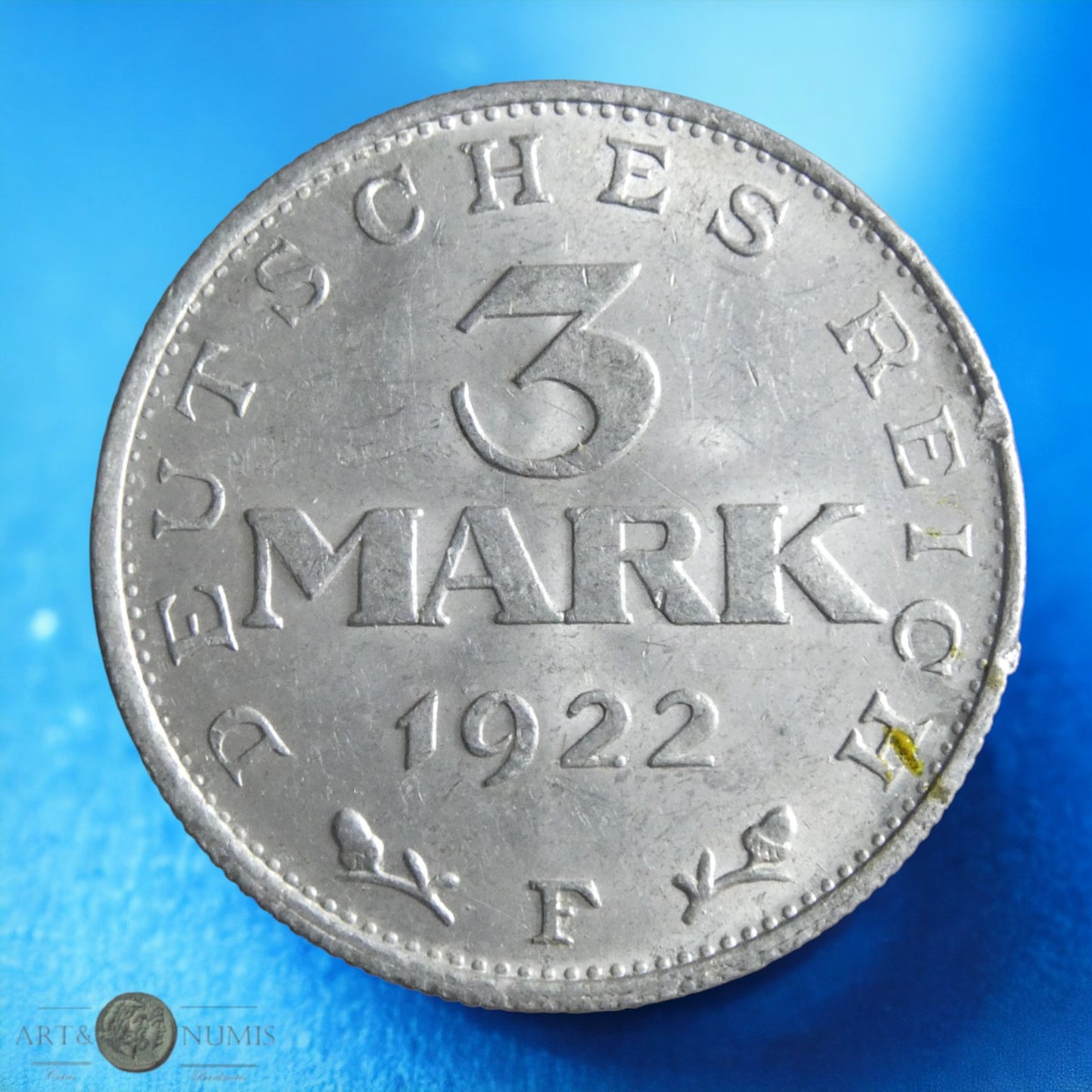 ALLEMAGNE - 3 Mark 1922 Stuttgart KM.29
