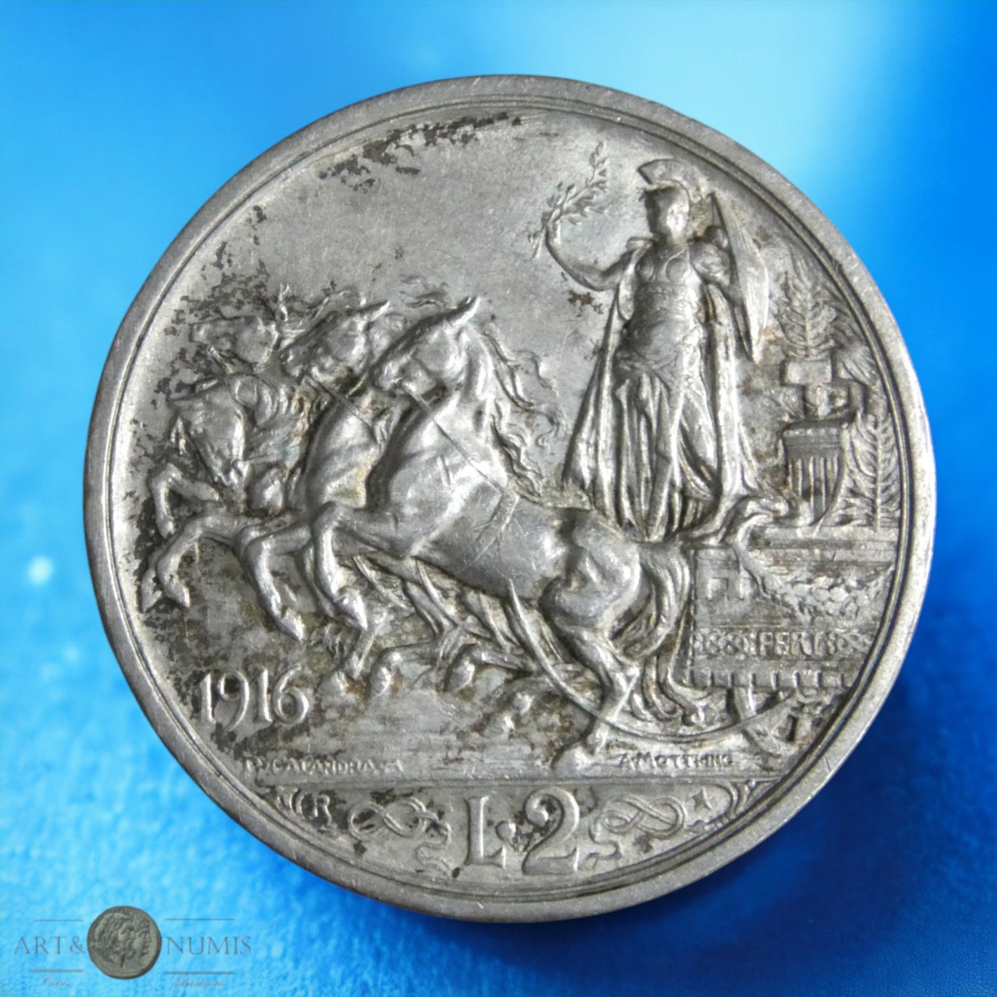 ITALIE - 2 Lire 1916 KM.55