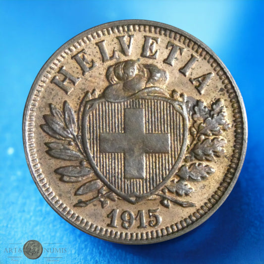 SUISSE - 2 Rappen 1915 KM.4