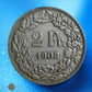 SUISSE - 2 Franc 1908 KM.21