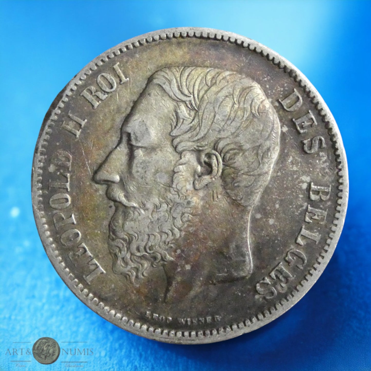 BELGIQUE - 5 Francs 1867 Léopold II KM.24