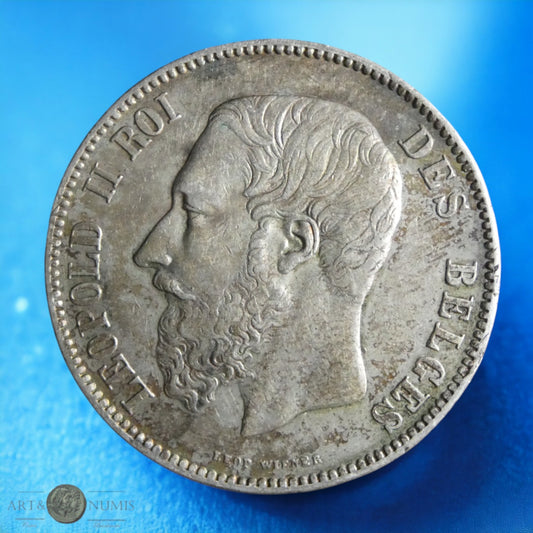 BELGIQUE - 5 Francs 1870 Léopold II KM.24