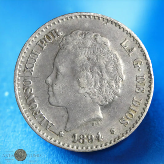 ESPAGNE - 50 Centimos 1894 KM.703