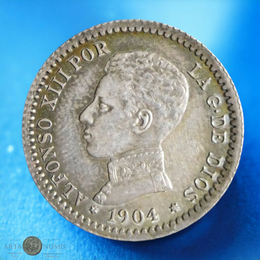 ESPAGNE - 50 Centimos 1904 KM.723