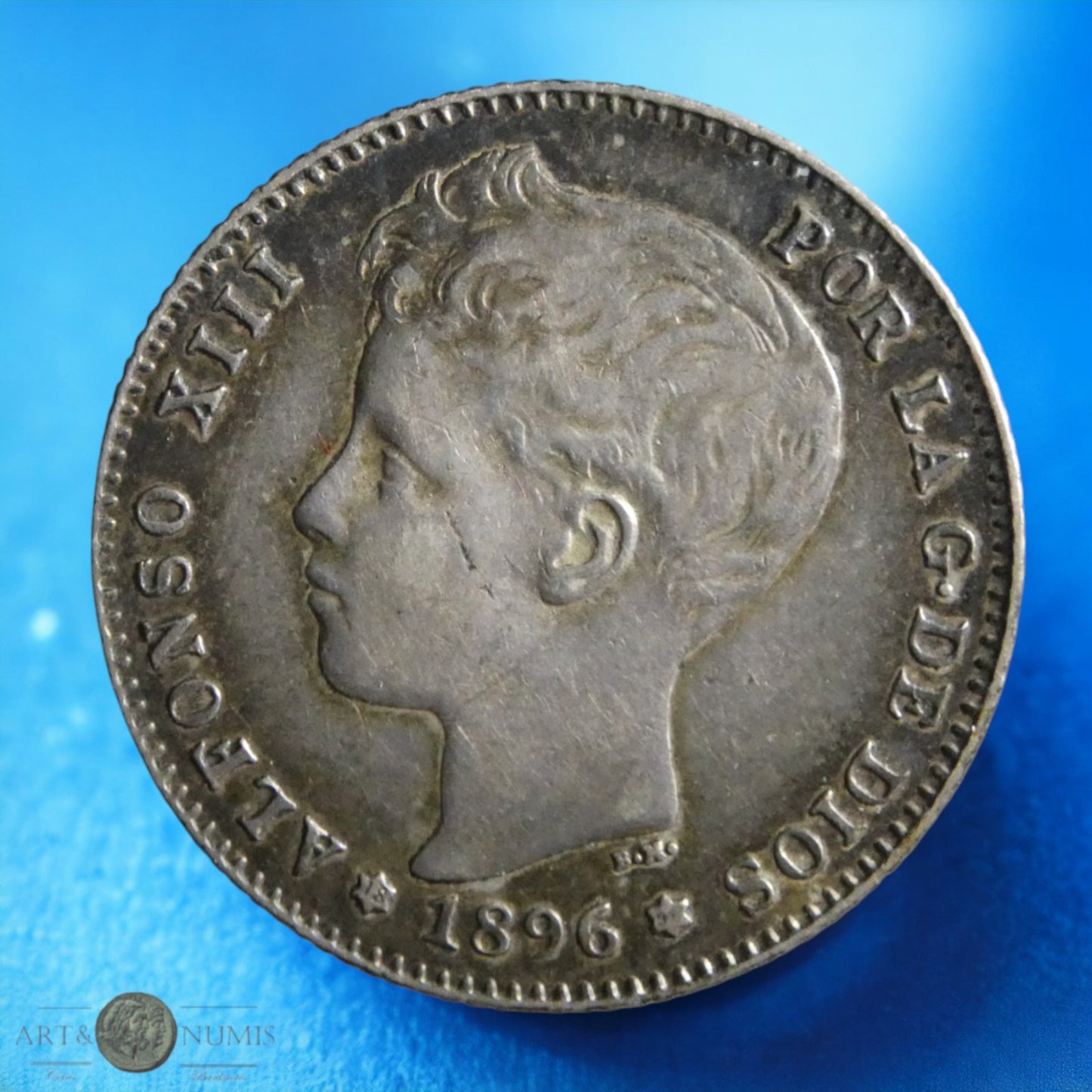 ESPAGNE - 1 Peseta 1896 KM.706
