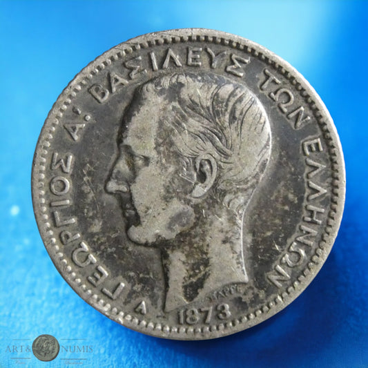 GRÈCE - 1 drachme 1873 KM.38