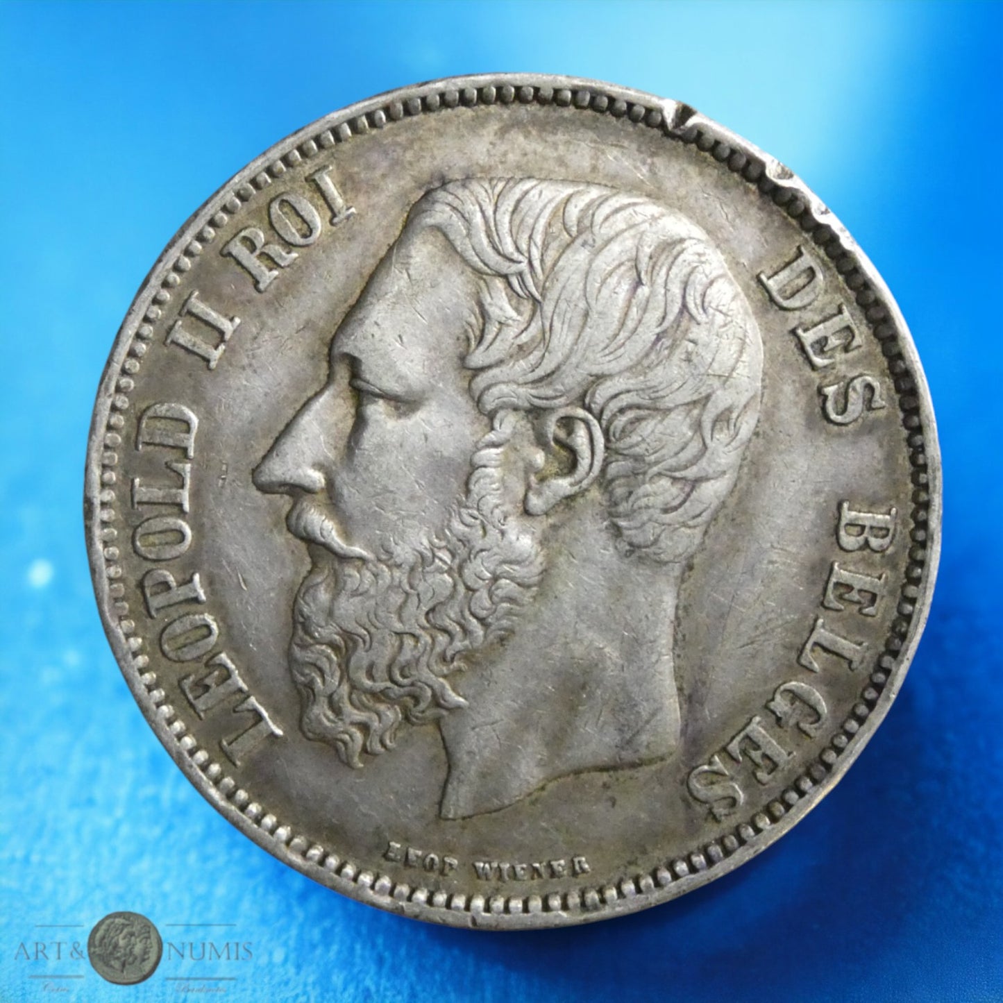 BELGIQUE - 5 Francs 1867 Léopold II KM.24