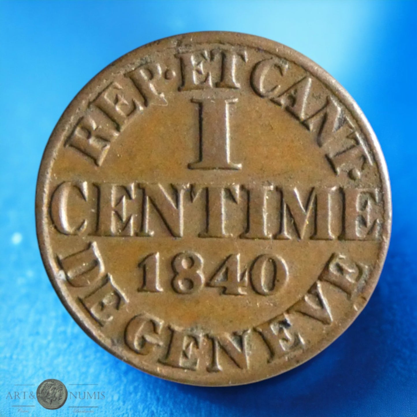 SUISSE - GENEVE - 1 Centime 1840 KM.130