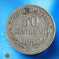 ITALIE - 50 Centesimi 1867 KM.14.1