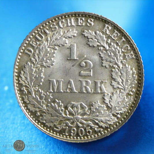 ALLEMAGNE - 1/2 Mark 1905 Munich KM.17