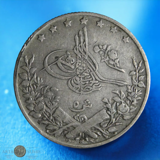 EGYPTE - 5 Qirsh 1293 an 33 (1907) KM.294