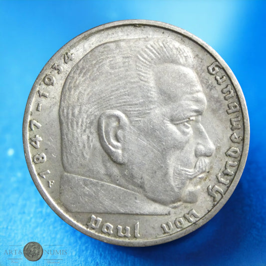 ALLEMAGNE - 2 Reichsmark 1938 Stuttgart KM.93